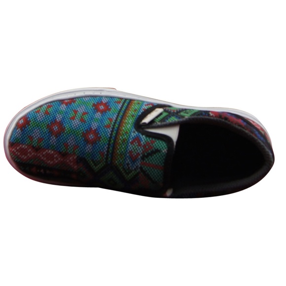 WOMEN'S PRINTED CANVA SNEAKERS ARTISAN TEXTURE ART - Picture 3 of 5